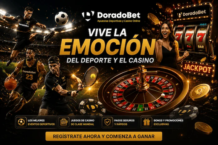 Experiencia de entretenimiento en DoradoBet Ecuador con deportes, casino y promociones.